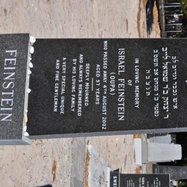 FEINSTEIN Israel -2002