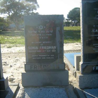 FRIEDMAN Sonia -1974