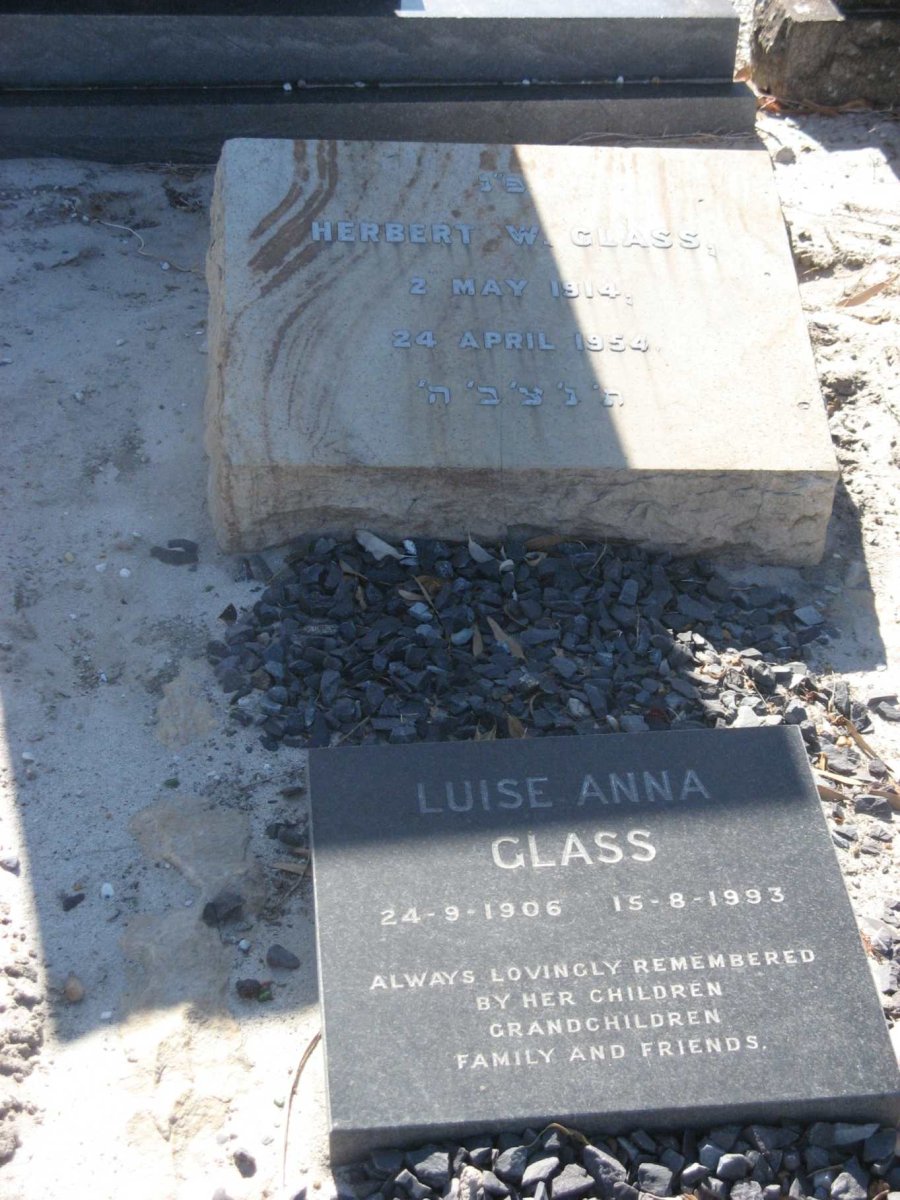 GLASS Herbert W. 1914-1954 &amp; Luise Anna 1906-1993