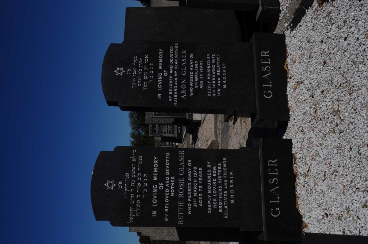 GLASER Aron -1960 &amp; Bettie Rosie -1978