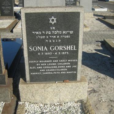 GORSHEL Sonia 1893-1973
