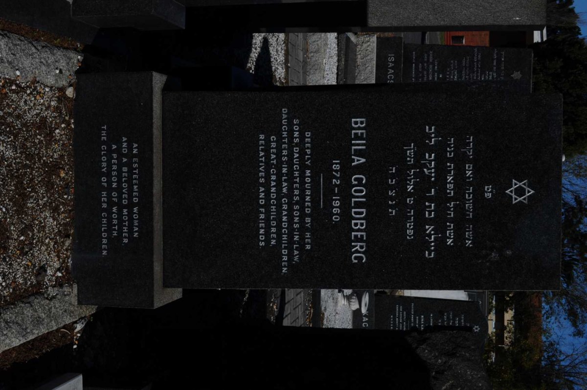 GOLDBERG Beila 1872-1960