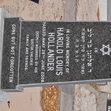 HOLLANDER Harold Louis -2008