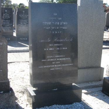 HAINEBACH Amalie nee HIRSCH 1883-1958