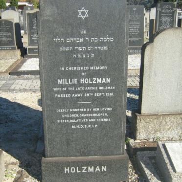 HOLZMAN Millie -1961
