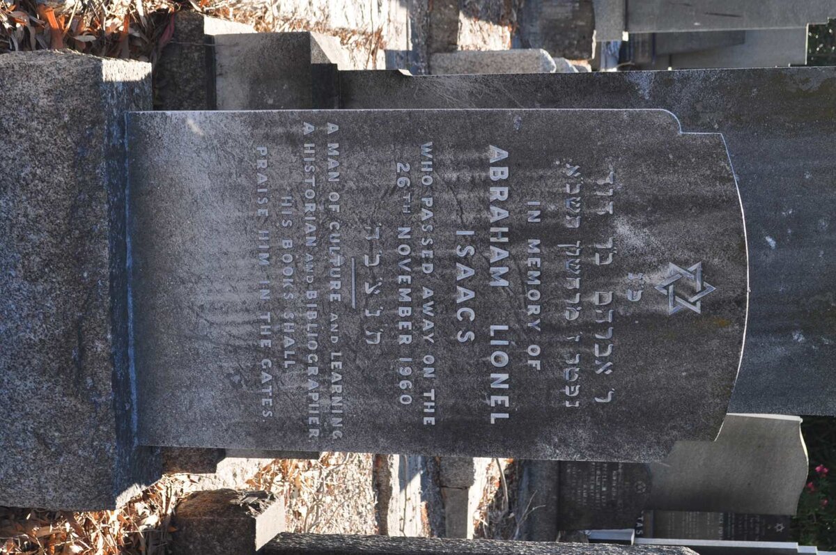 ISAACS Abraham Lionel -1960