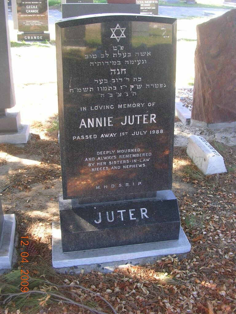 JUTER Annie -1988