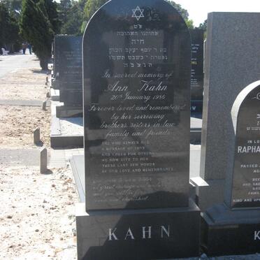 KAHN Ann -1986