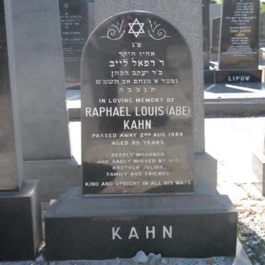 KAHN Raphael Louis -1989