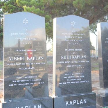 KAPLAN Albert -1972 &amp; Ruth -1996