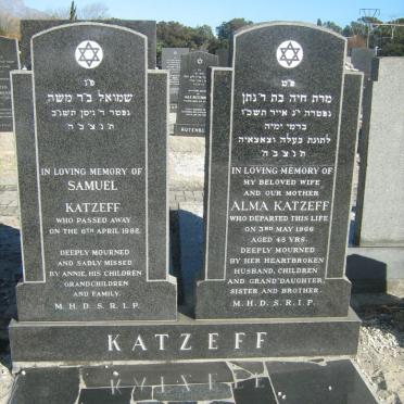 KATZEFF Samuel -1992 &amp; Alma -1966