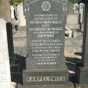 KARPELOWITZ Sarah -1948