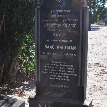 KAUFMAN Isaac 1901-1982