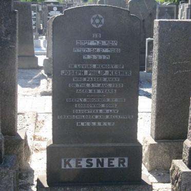 KESNER Joseph Philip -1958