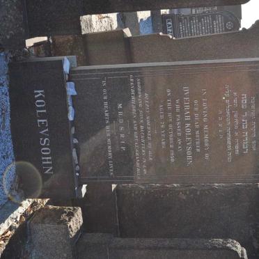 KOLEVSOHN Dveirah -1950