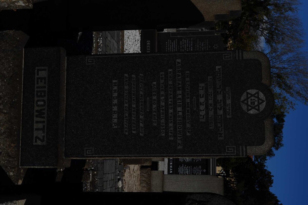 LEIBOWITZ Abraham Leib -1950