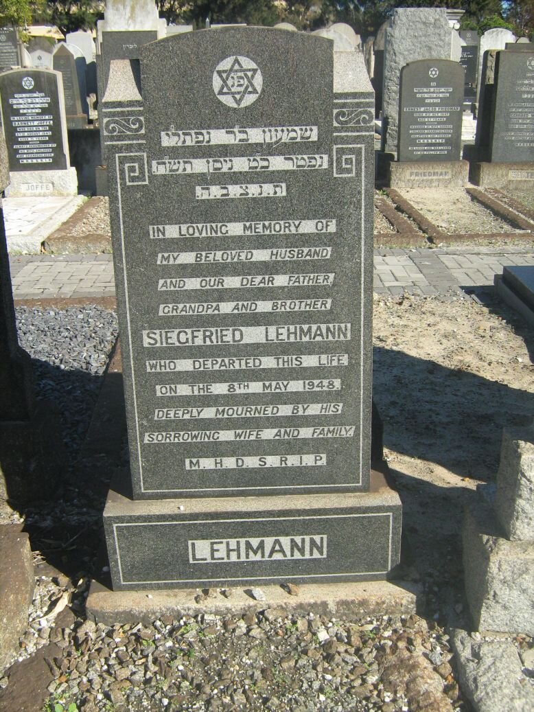 LEHMAN Siegfried -1948