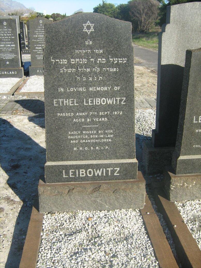 LEIBOWITZ Ethel -1972