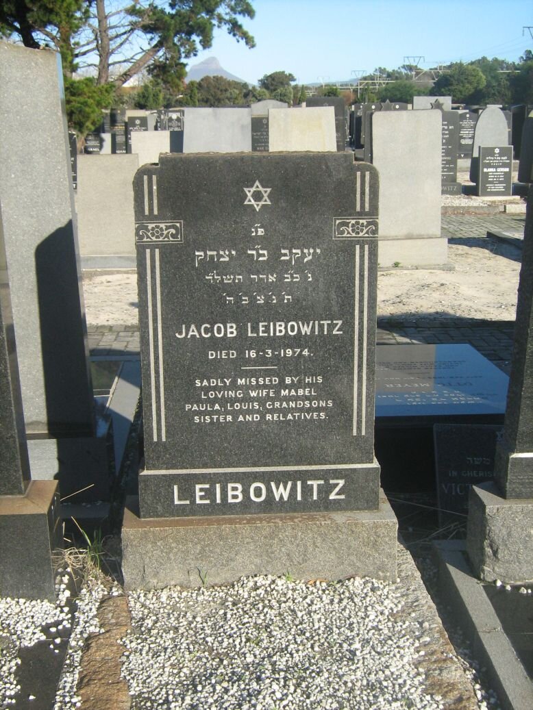 LEIBOWITZ Jacob -1974