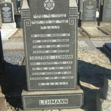 LEHMAN Siegfried -1948