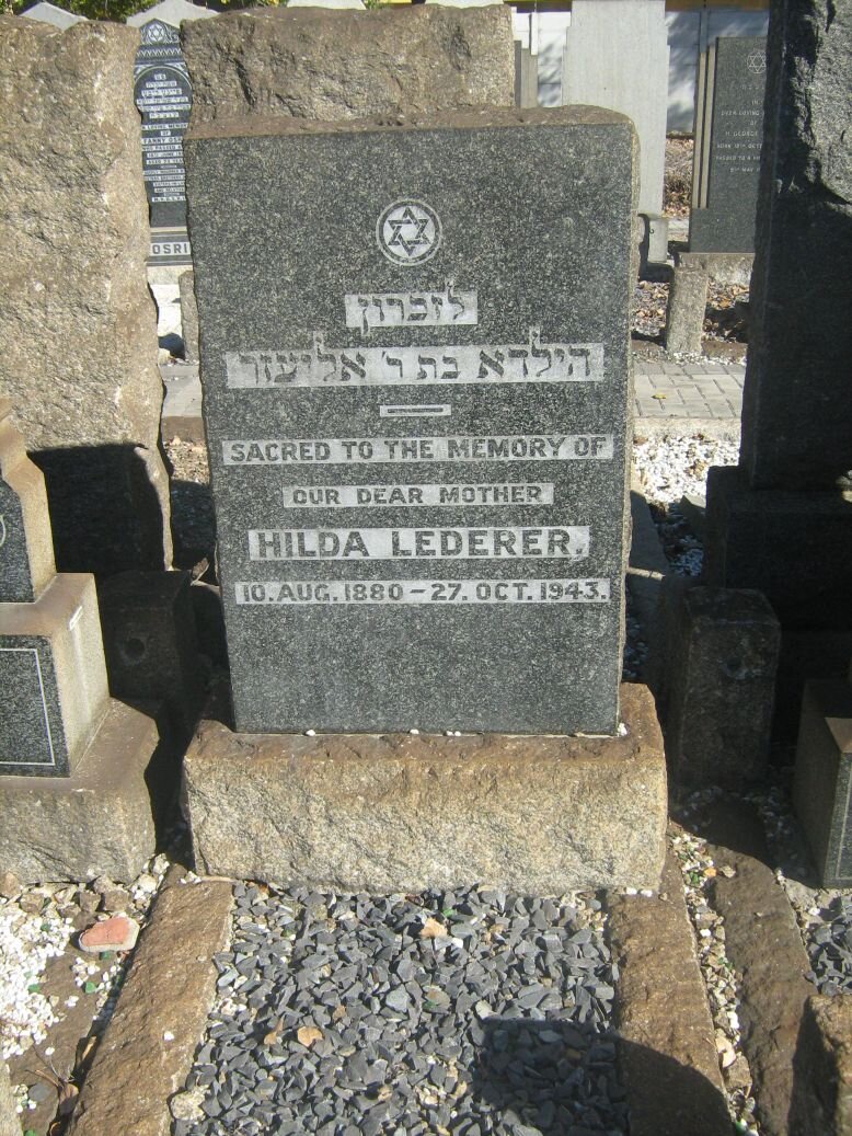 LEDERER Hilda 1880-1943