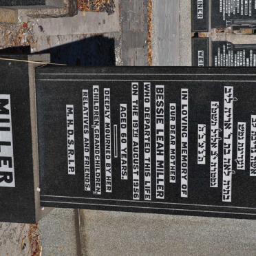 MILLER Bessie Leah -1956