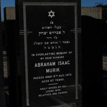MURIK Abraham Isaac -1973