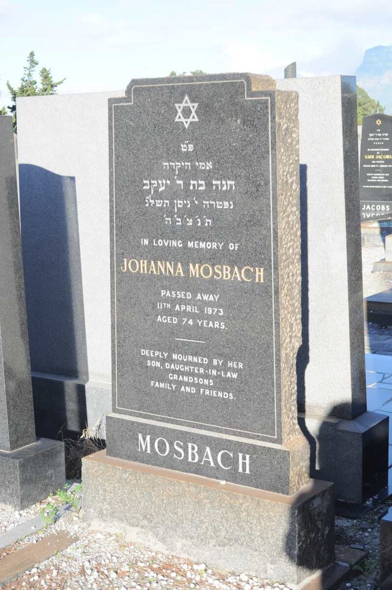 MOSBACH Johanna -1973