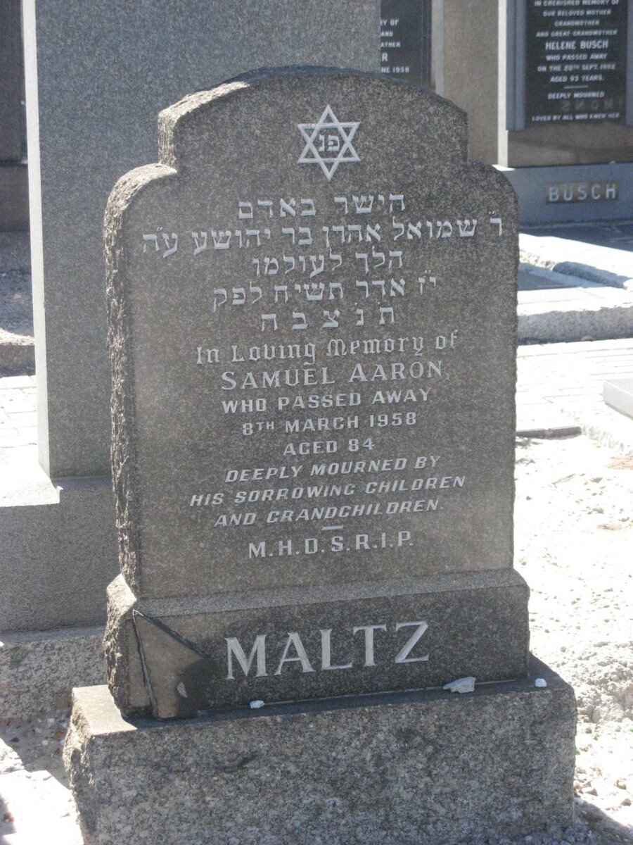 MALTZ Samuel Aaron -1958