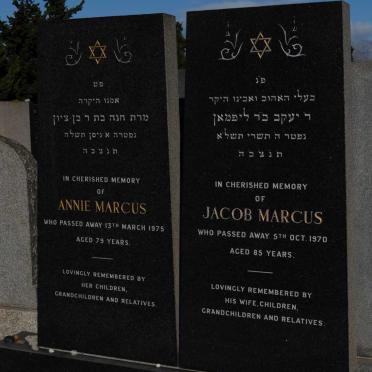 MARCUS Jacob -1970 &amp; Annie -1975