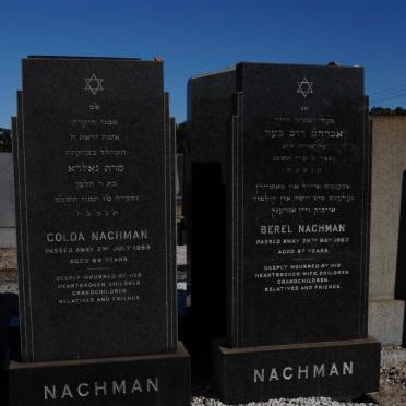 NACHMAN Berel -1963 &amp; Golda -1969