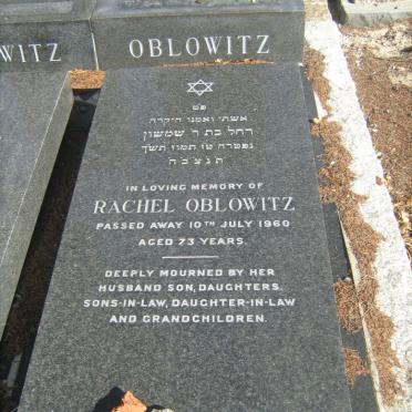 OBLOWITZ Rachel -1960