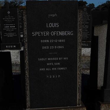 OFENBERG Louis, Speyer 1880-1965