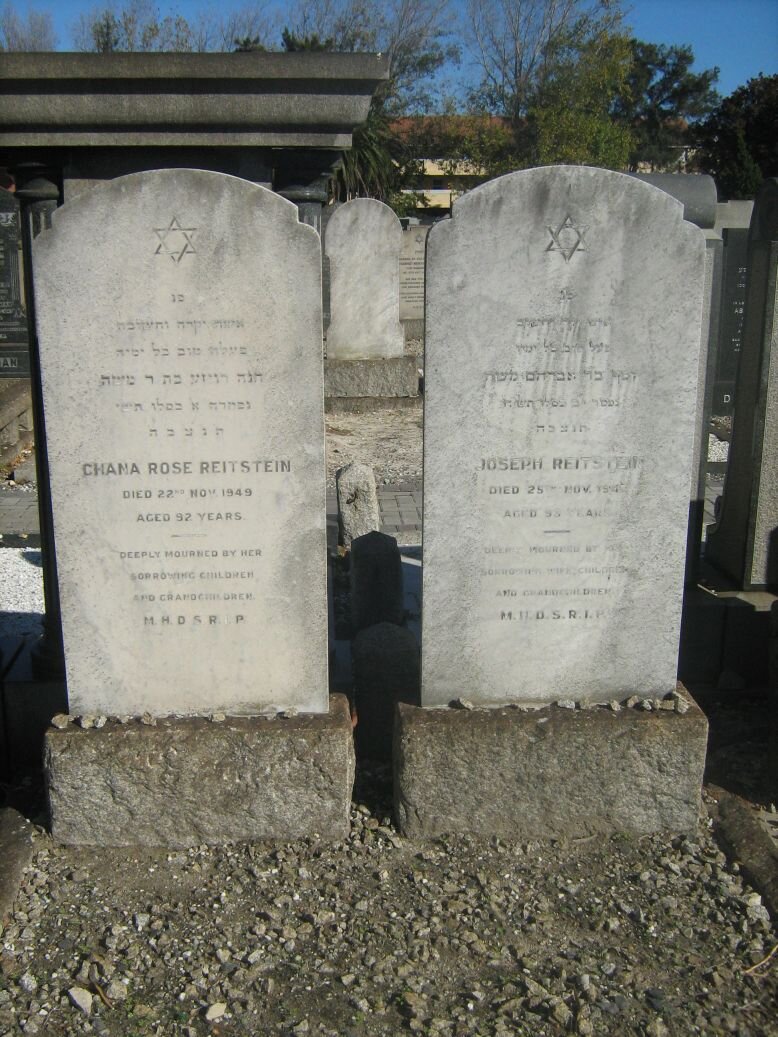 REITSTEIN Joseph &amp; Chana Rose -1949