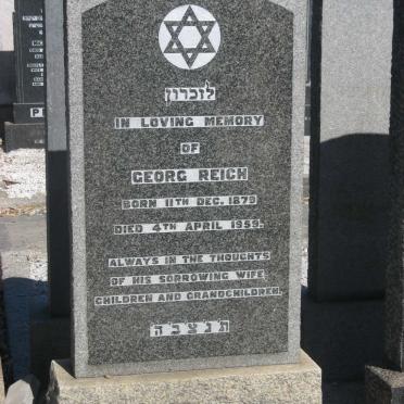 REICH Georg 1879-1959