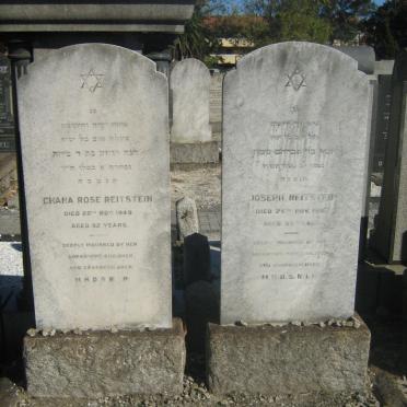 REITSTEIN Joseph &amp; Chana Rose -1949