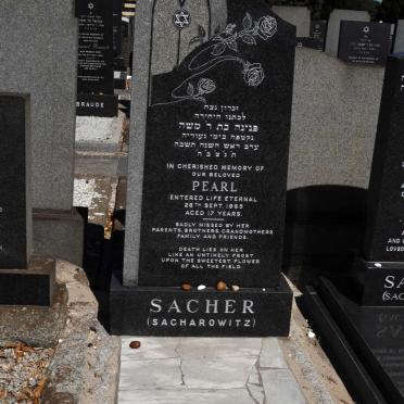 SACHER Pearl nee SACHAROWITZ -1965