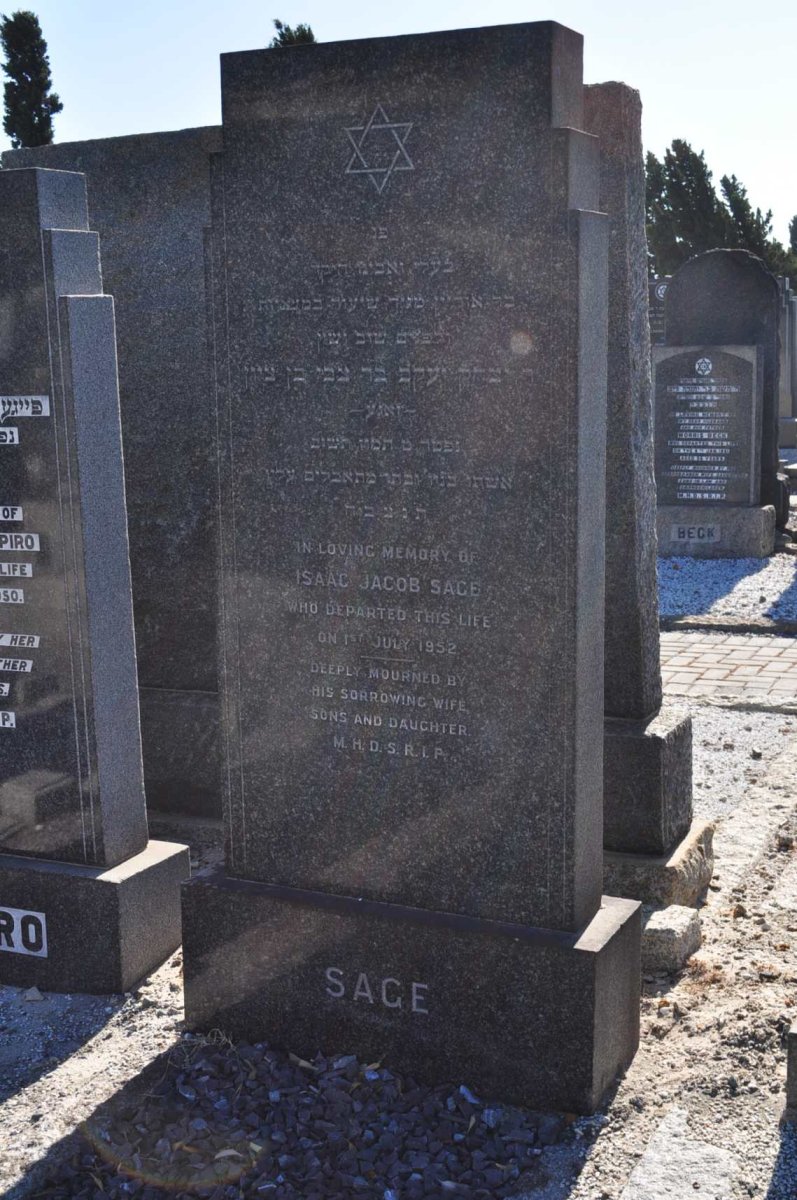 SAGE Isaac Jacob -1952