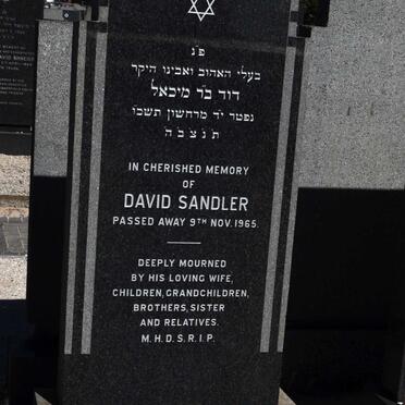 SANDLER David -1965