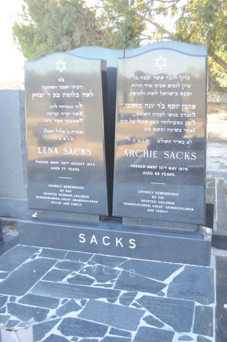 SACKS Archie -1979 &amp; Lena -1973