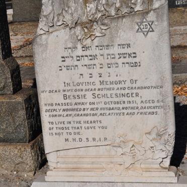 SCHLESINGER Bessie -1951