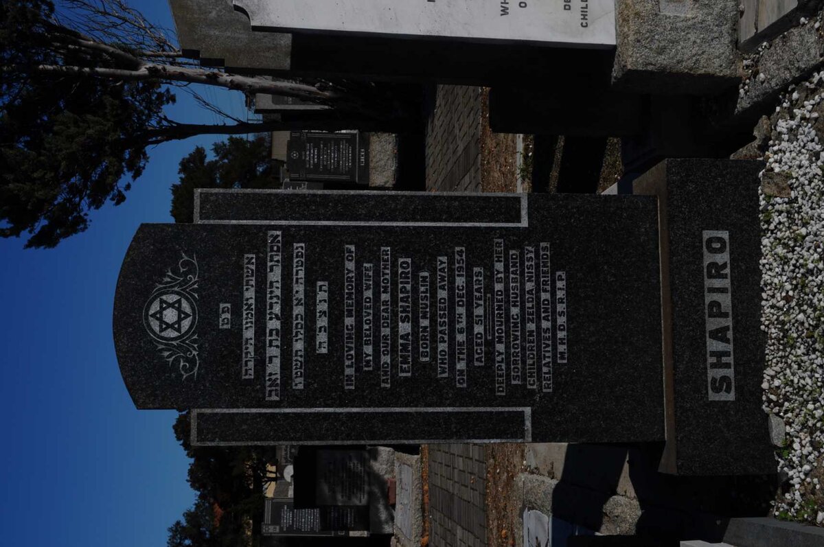 SHAPIRO Emma nee MUSLIN -1954