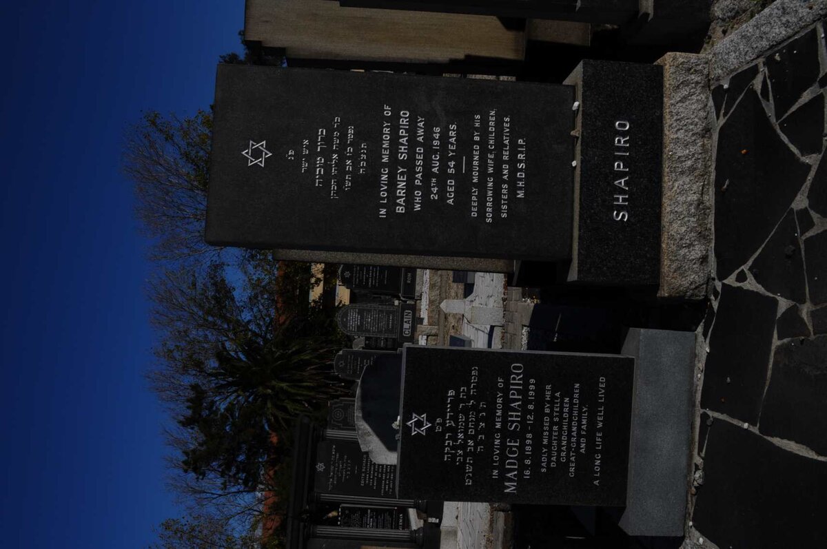 SHAPIRO Barney -1946 &amp; Madge 1898-1999