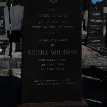 SHERMAN Shifra -1965
