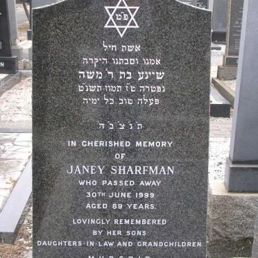 SHARFMAN Janey -1999