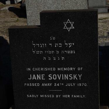 SOVINSKY Jane -1970