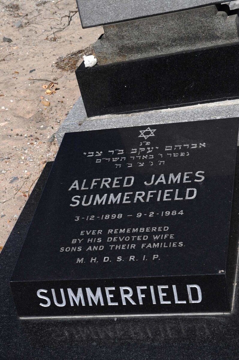 SUMMERFIELD Alfred James 1898-1984