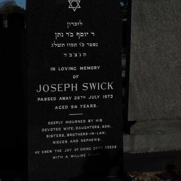 SWICK Joseph -1973