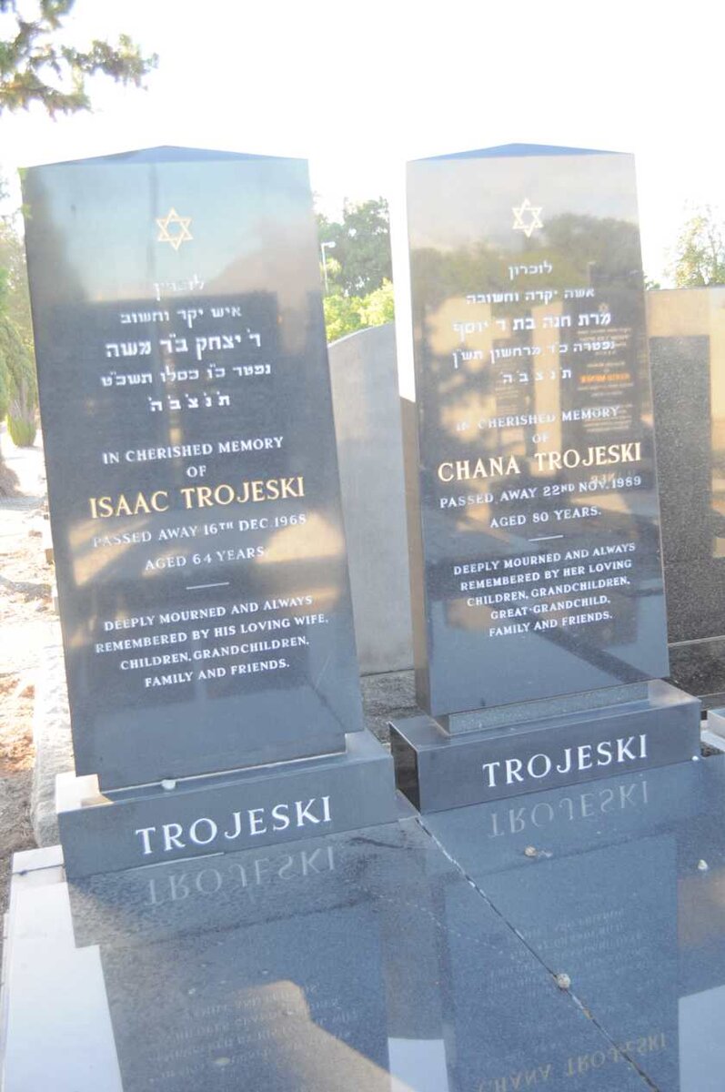 TROJESKI Isaac -1968 &amp; Chana -1989