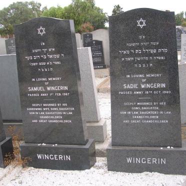 WINGERIN Samuel -1967 &amp; Sadie -1980